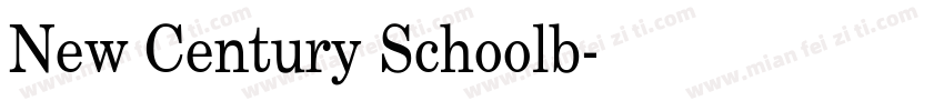 New Century Schoolb字体转换